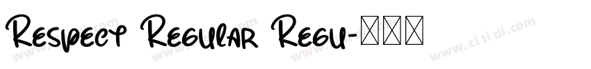 Respect Regular Regu字体转换